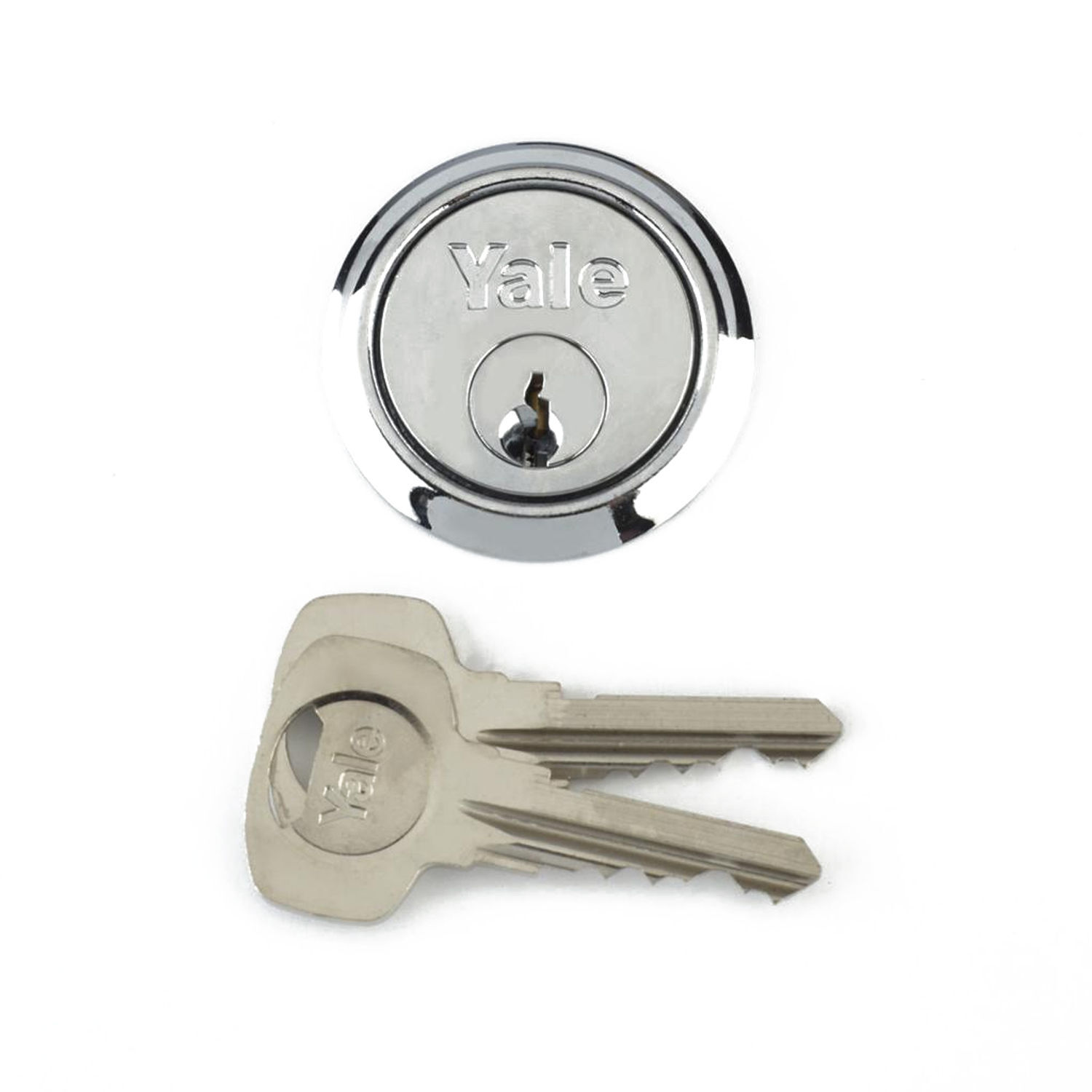 Yale Replacement Rim Cylinder Lock - Satin Chrome