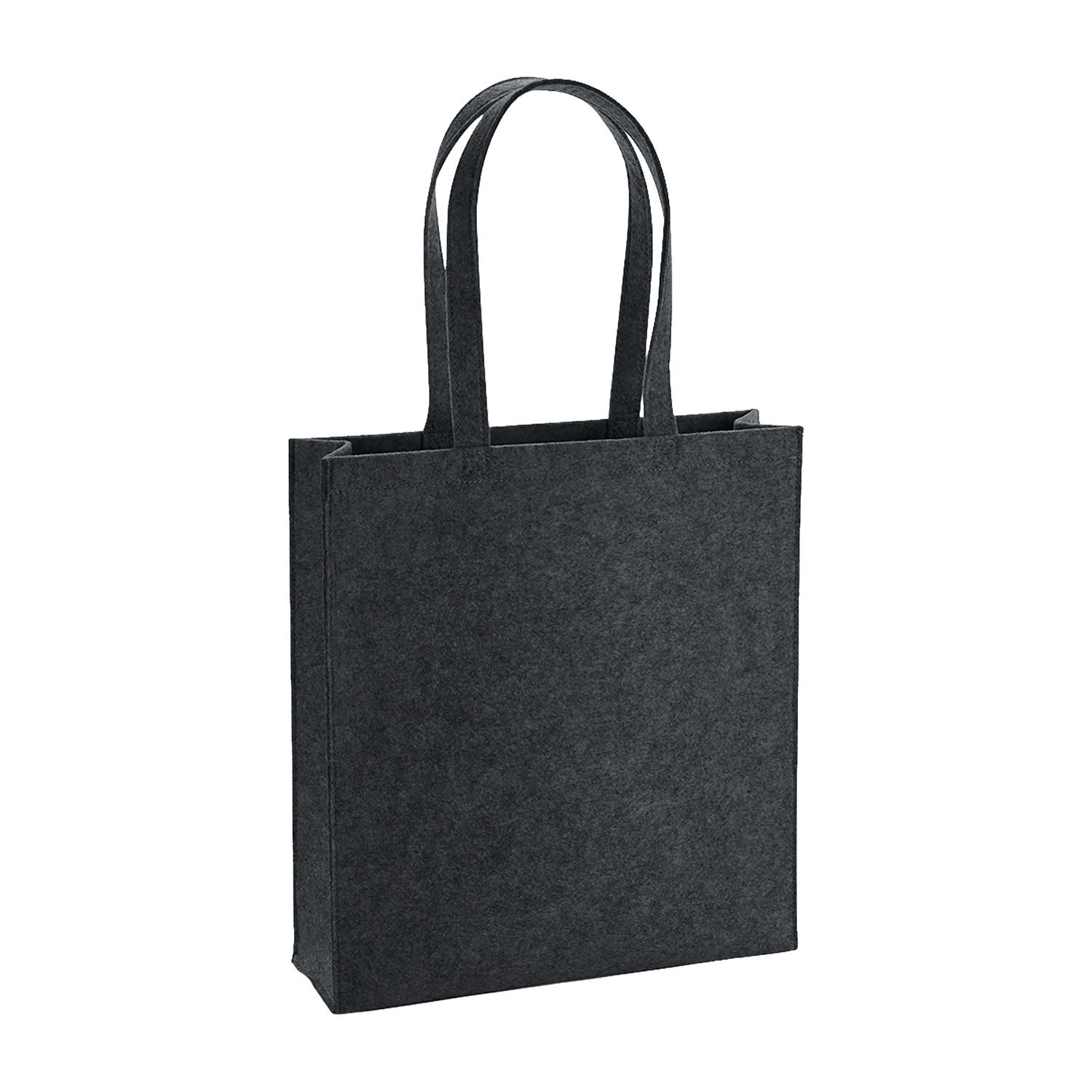 Bagbase Felt Tote Bag - Charcoal Melange