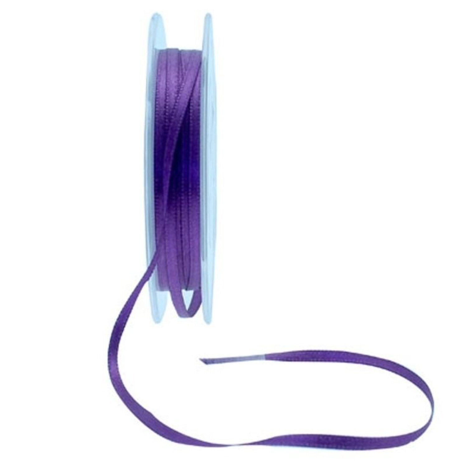  - 3mm Satin Ribbon 3 PackPurple - Image 3