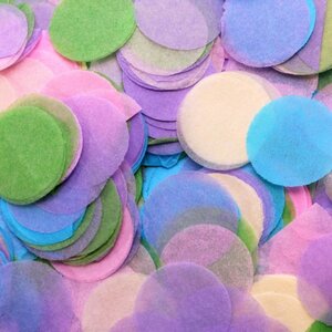 Assorted Colours Paper Dots Confetti 2 Pack