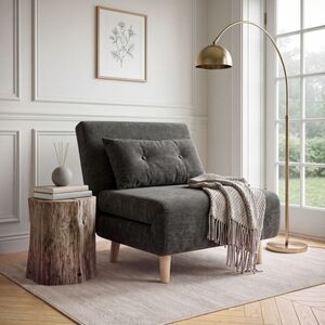 Aurora Single Sofa Bed Dark Grey
