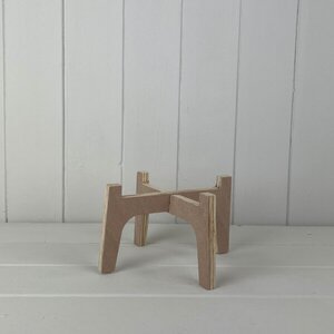 Medium Natural Slot-together (Flat Pack) Plant Stand for 14cm Pot
