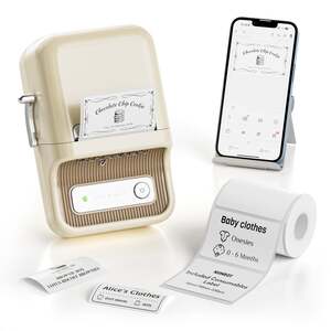 NIIMBOT B21S Bluetooth Label Printer with Label Roll A