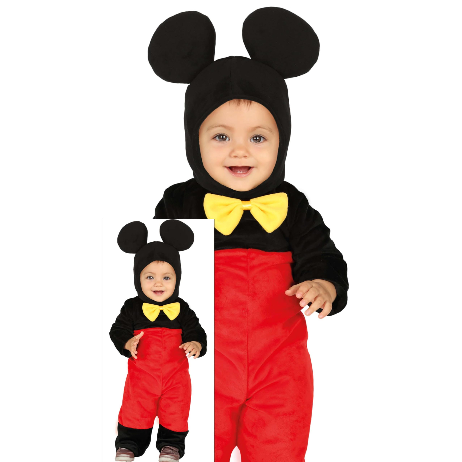 Fiestas Guirca Baby Little Mouse Halloween Costume, Black And Red