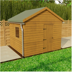 Galeco Galvanised Steel Gutter Small Shed Pack, Apex Roof, 6ft x 4ft to 10ft x 8ft