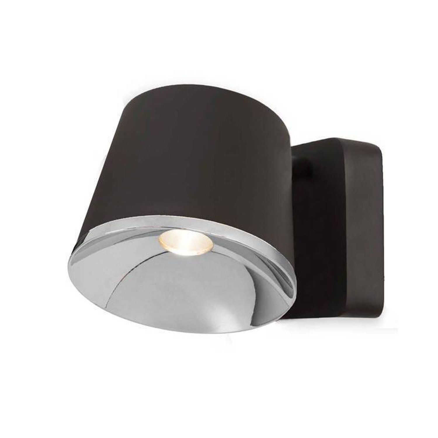 Netlighting Unisex Brown Drone Integrated Led Indoor Dome Wall Ceiling Light Chrome - Image 3