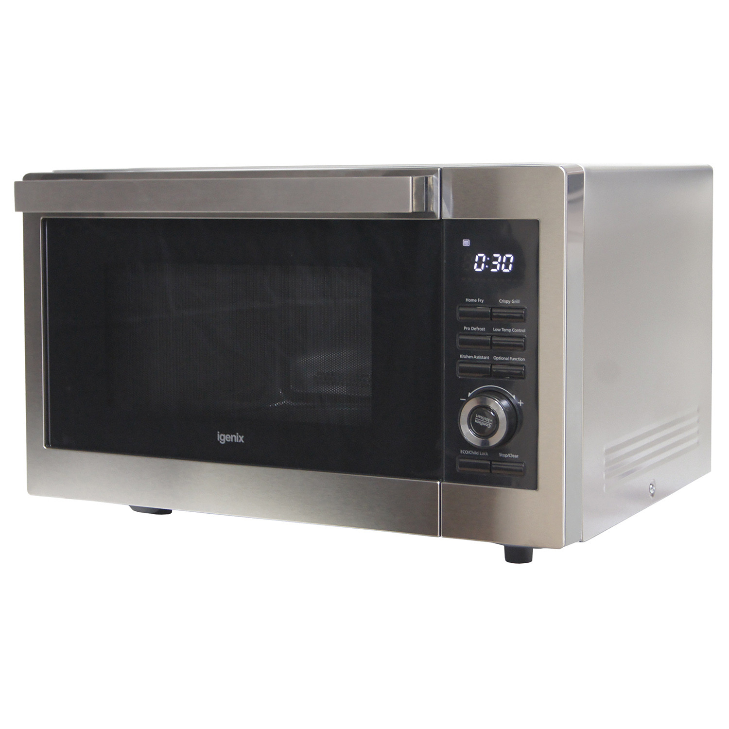 Igenix 30L 1000W Digital Combi Microwave - Silver