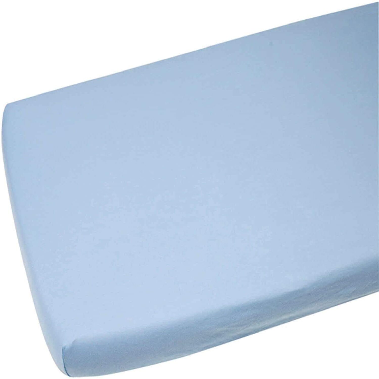 Junior Joy Cot Bed Cotton Fitted Sheet Pack of 2 - Blue