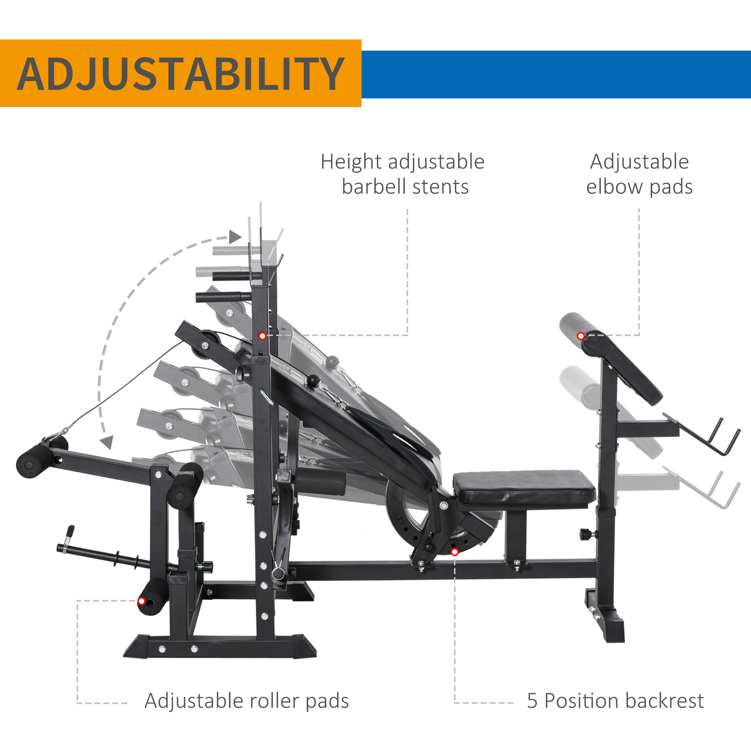 Weight Rack with Bench Press