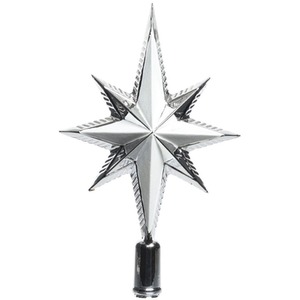 Silver Glitter Star Tree Topper