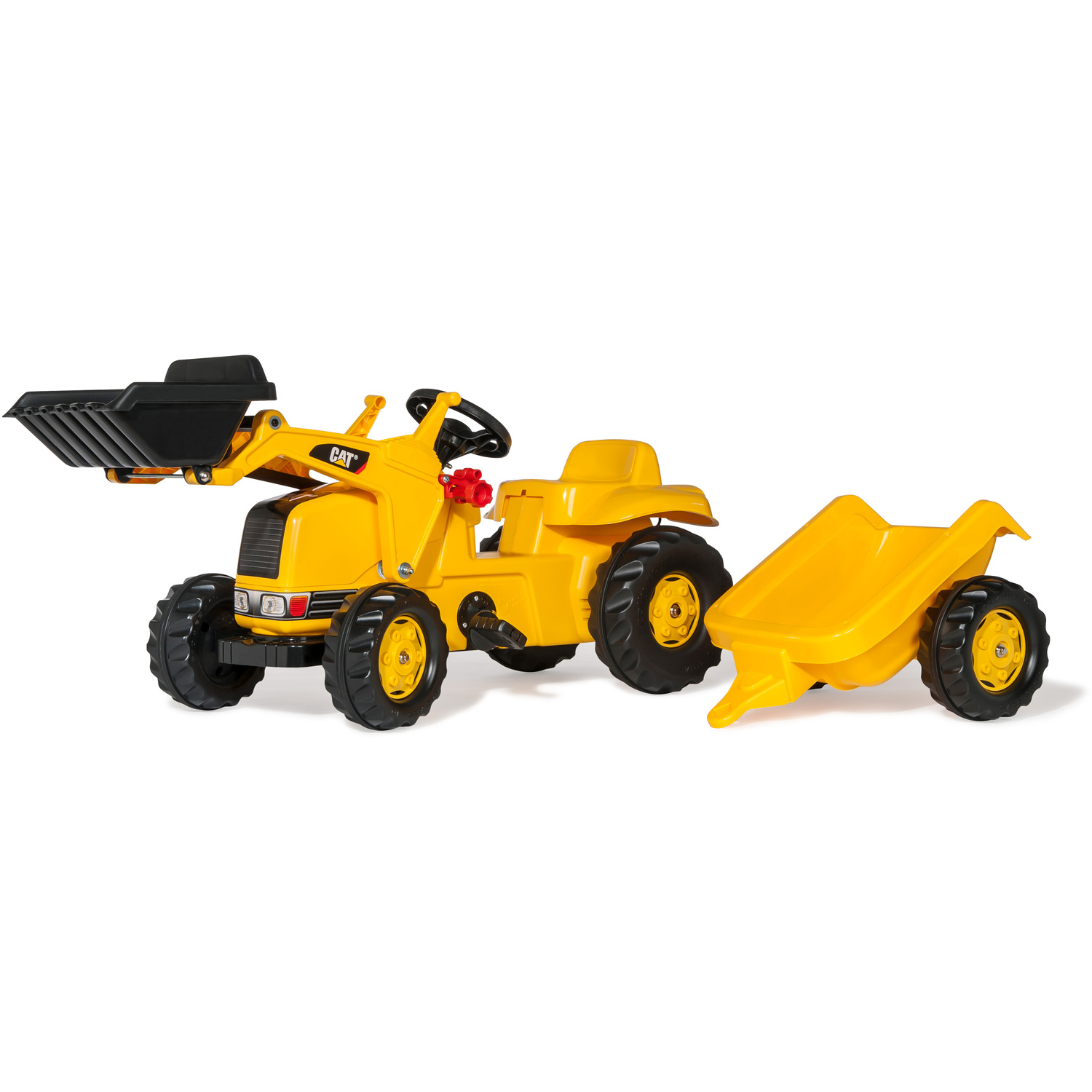 Rolly Caterpillar Tractor With Loader And Trailer - Yellow