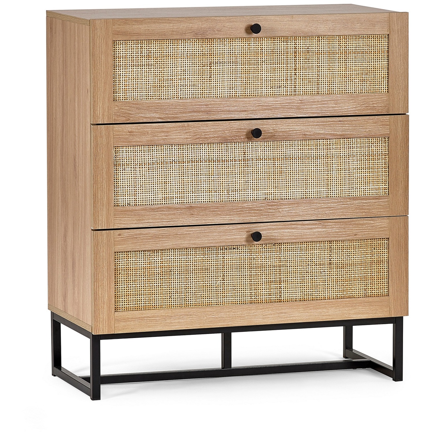 Padstow 3 Drawer Chest - Oak