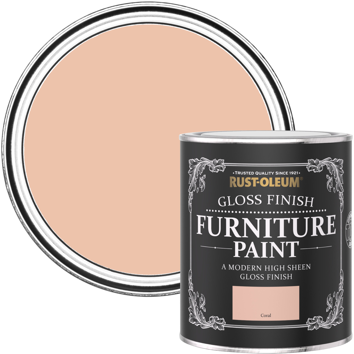 Rust-Oleum Gloss Furniture Paint Coral - Pink