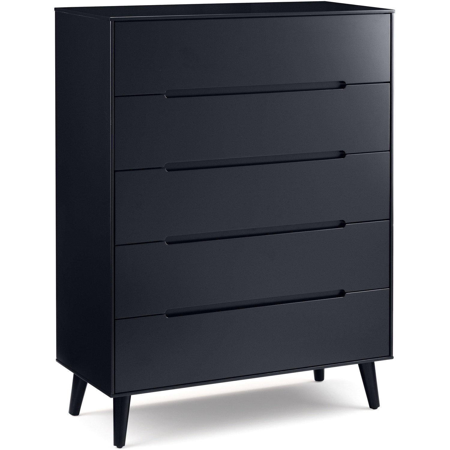 Julian Bowen Unisex Anthracite Black Alicia 5 Drawer Chest - Image 5