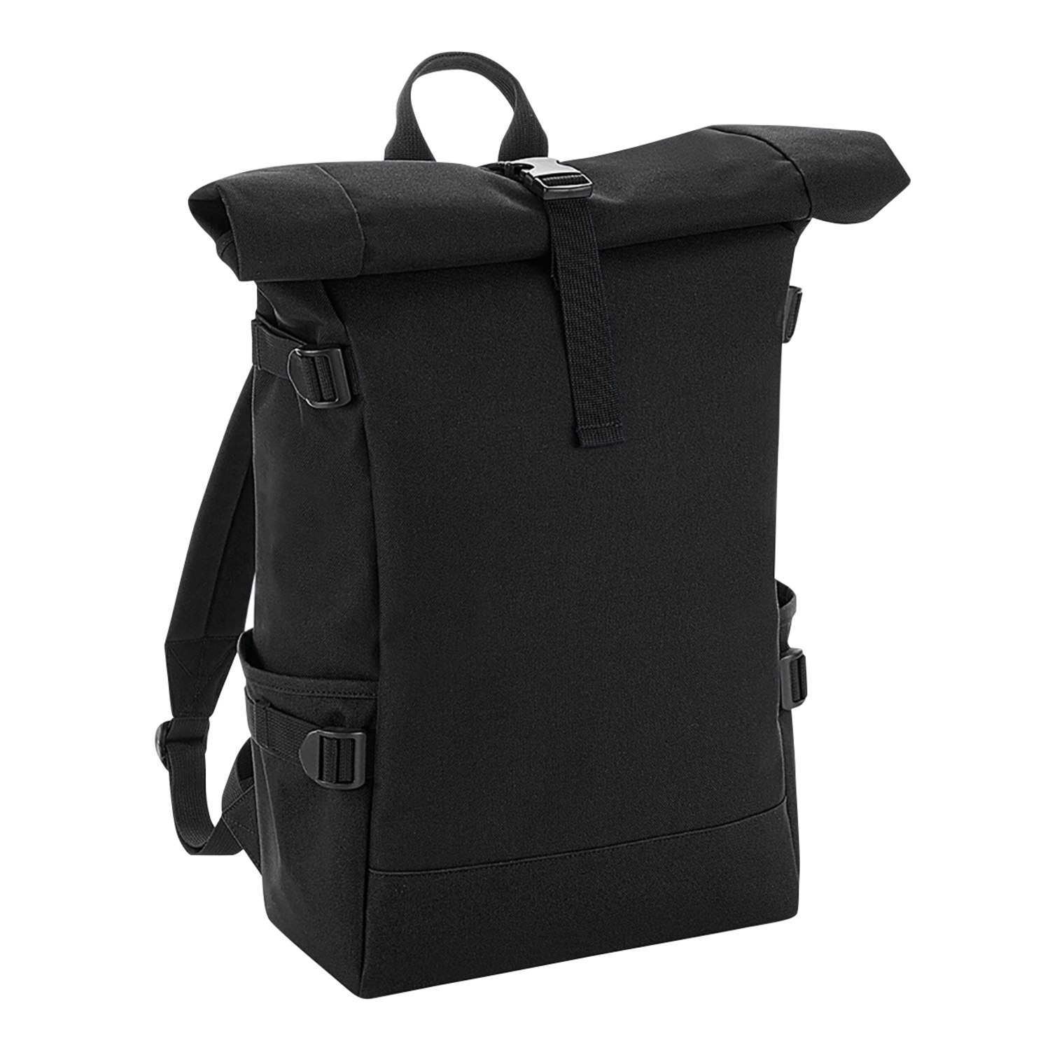 Block Roll-Top Backpack - BlackBlack - Black/Black