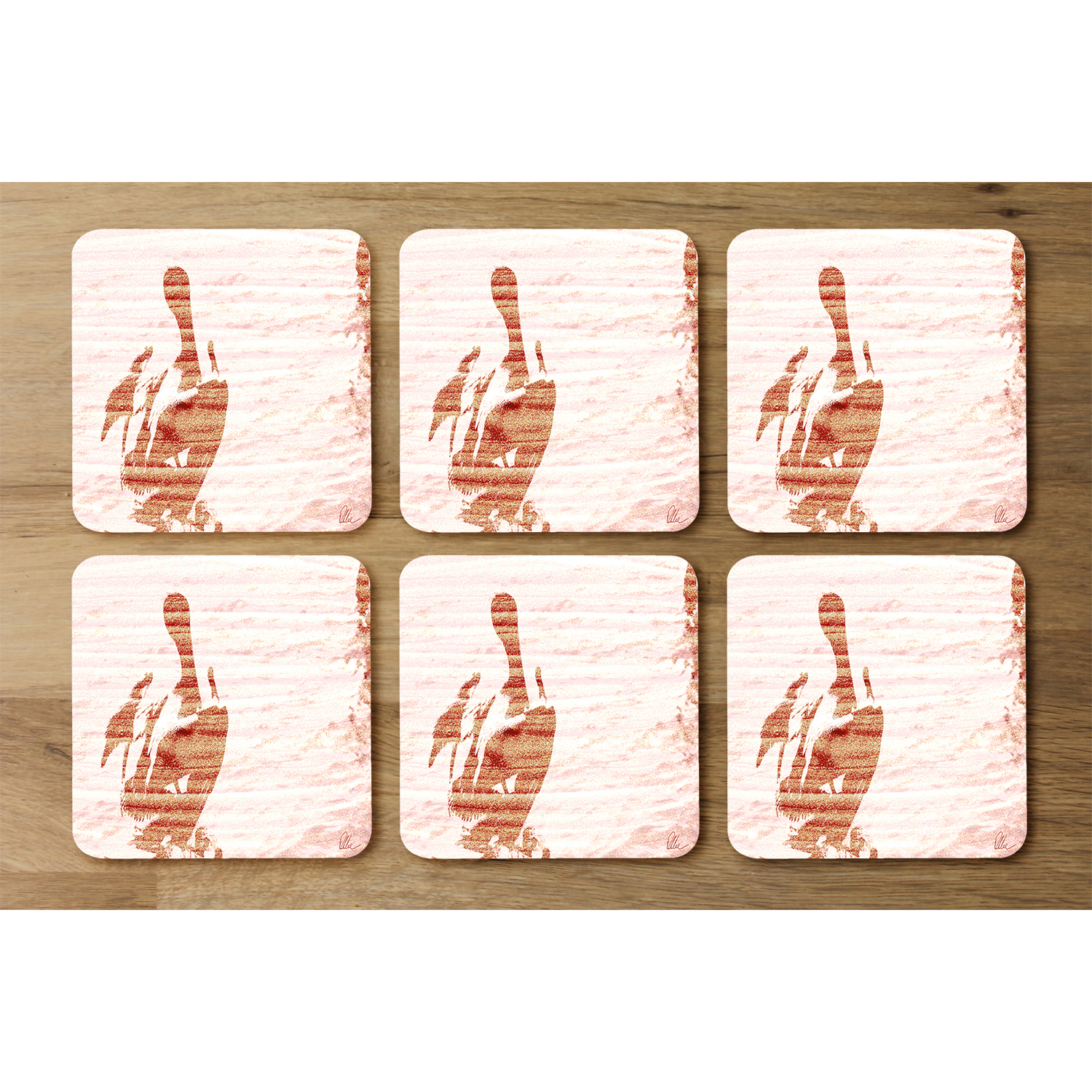 Puffin Coaster - Pink