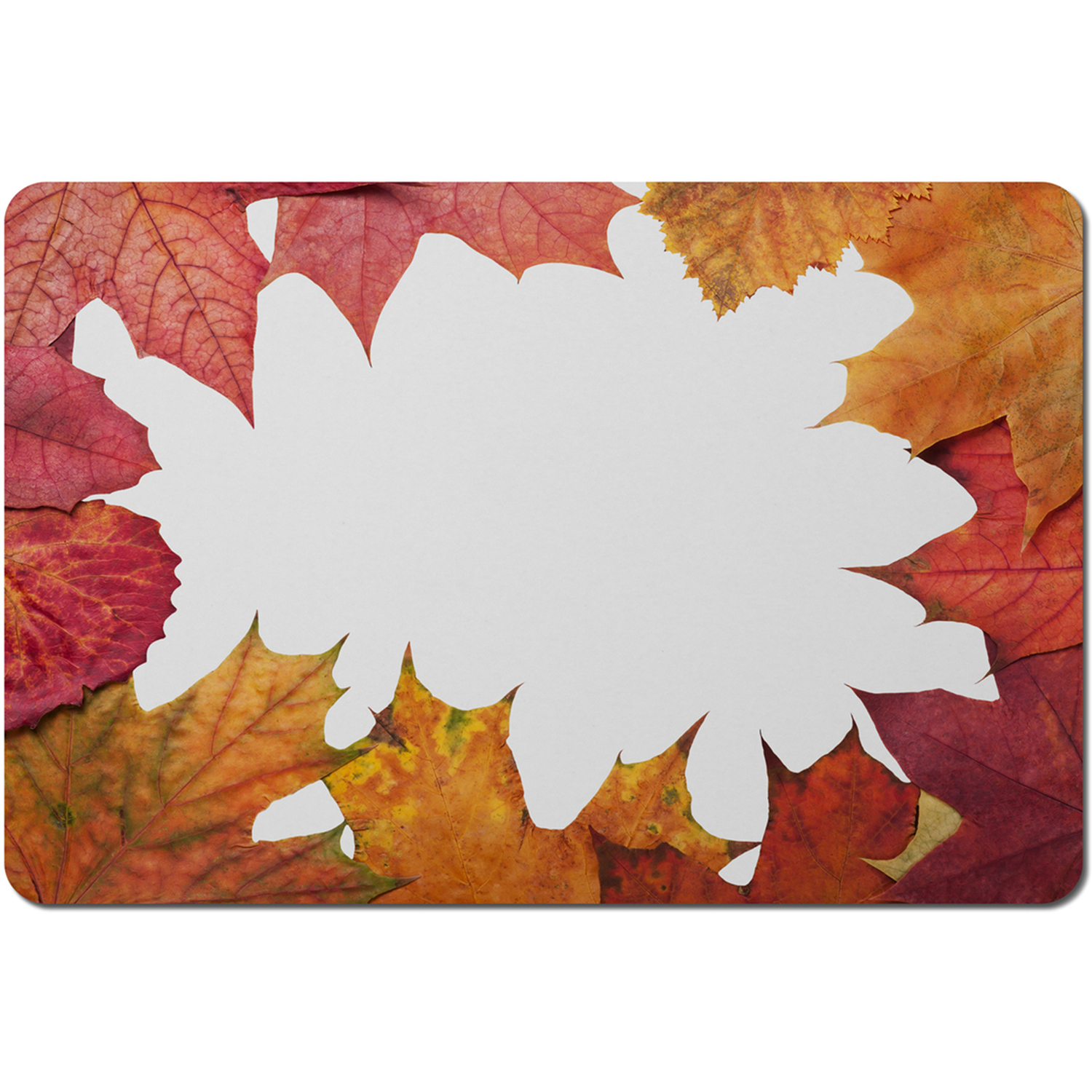 Image of Red Autumn Border Placemat - Red