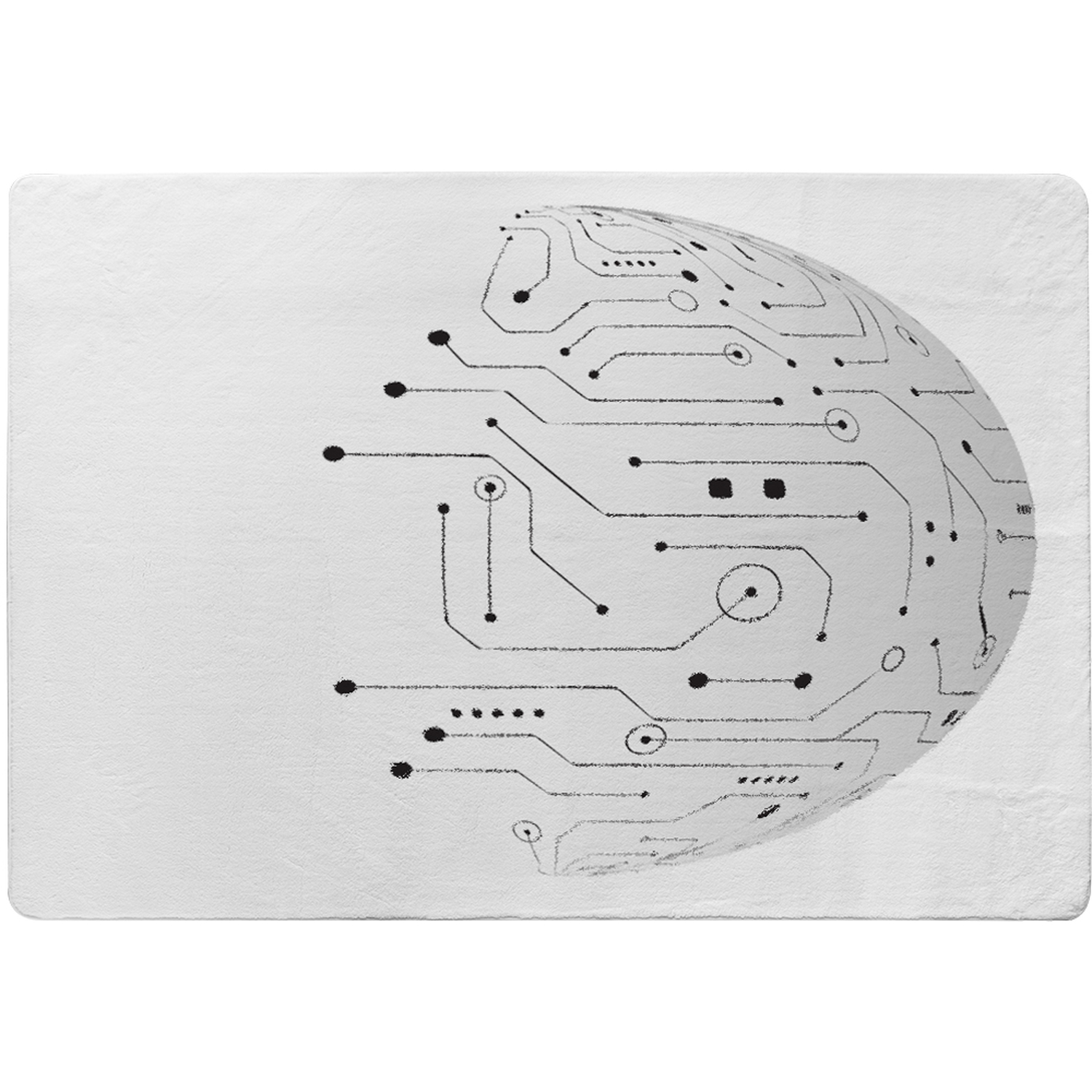 Circuit Technology Rug - White / 150cm thumbnail