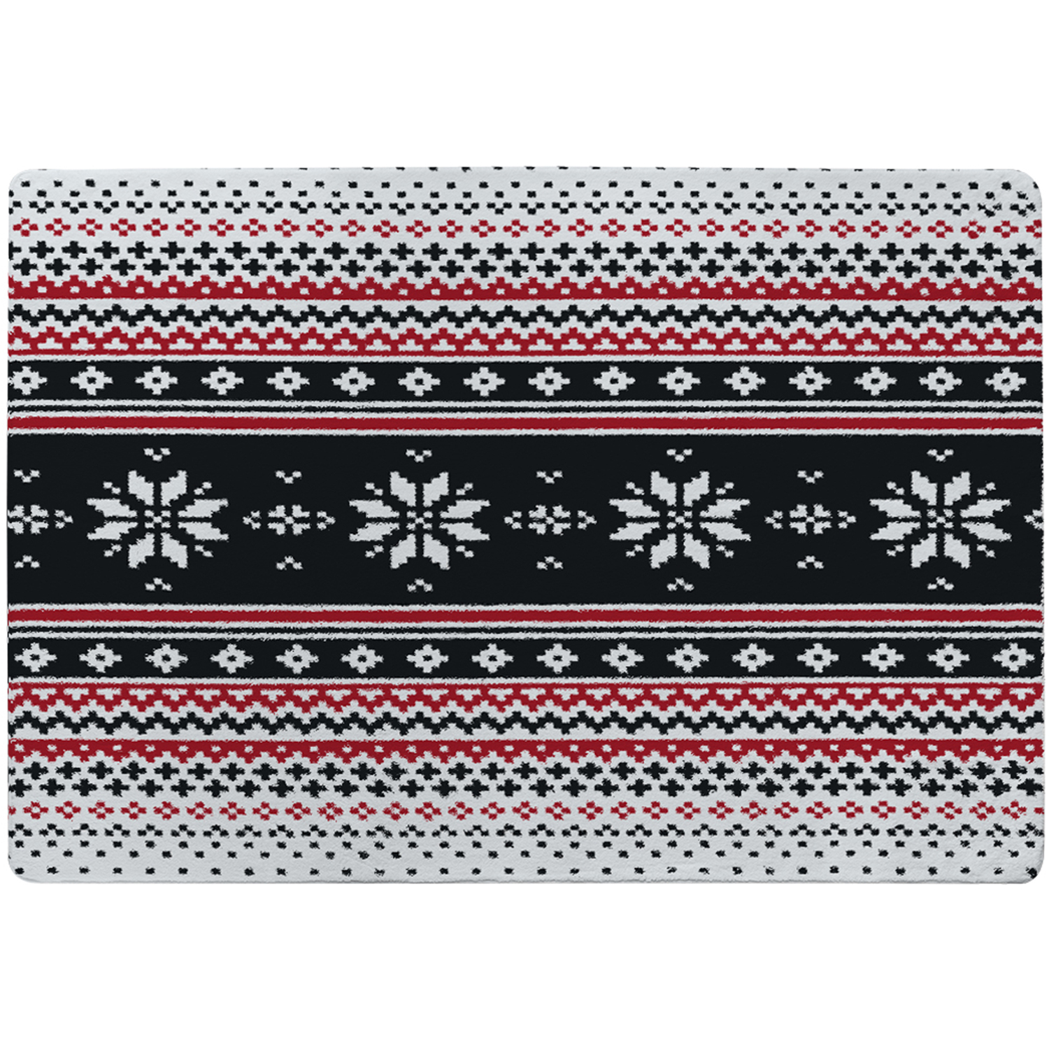 Abstract Christmas Style Rug - Pink / 150cm