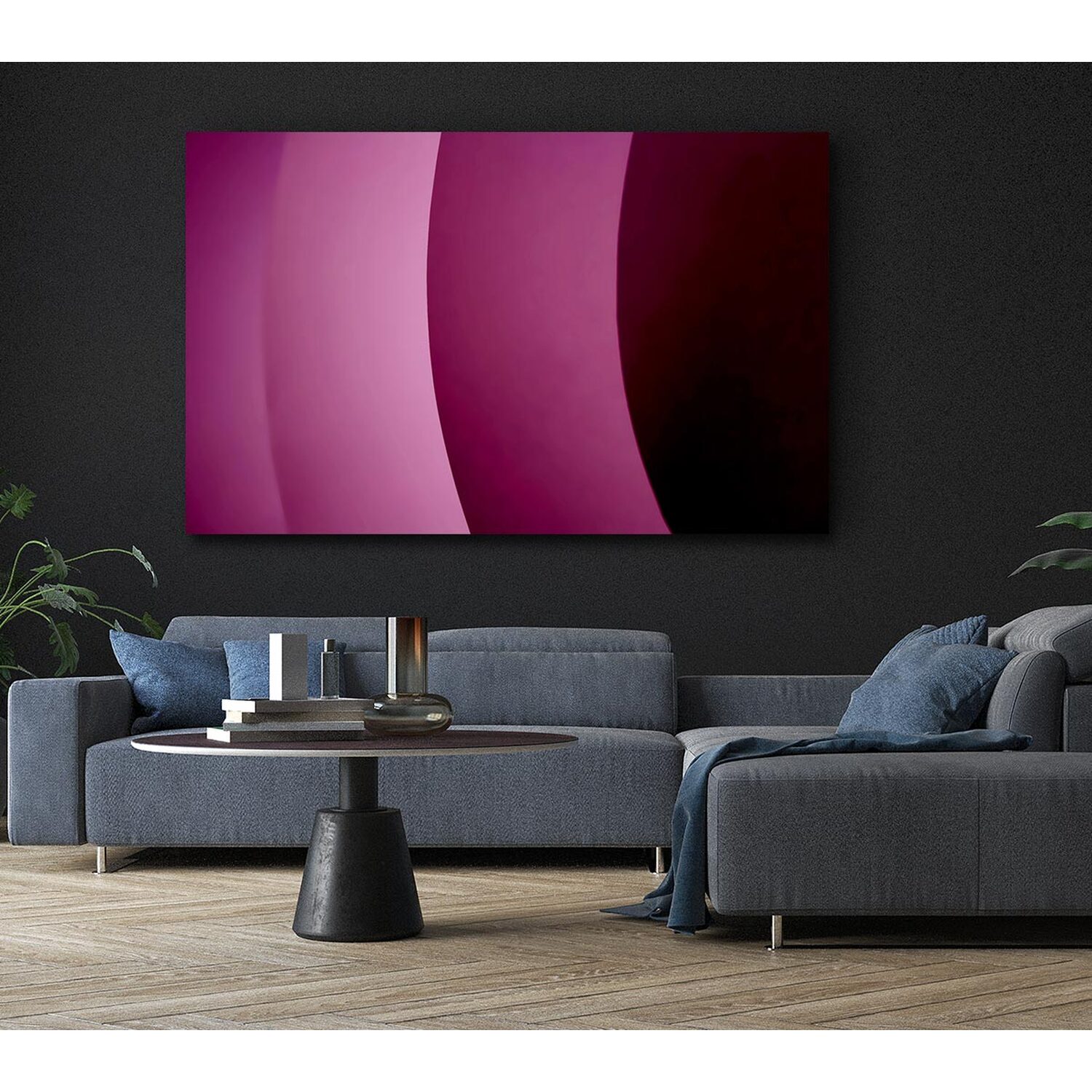 Purple Hills Canvas Print Wall Art