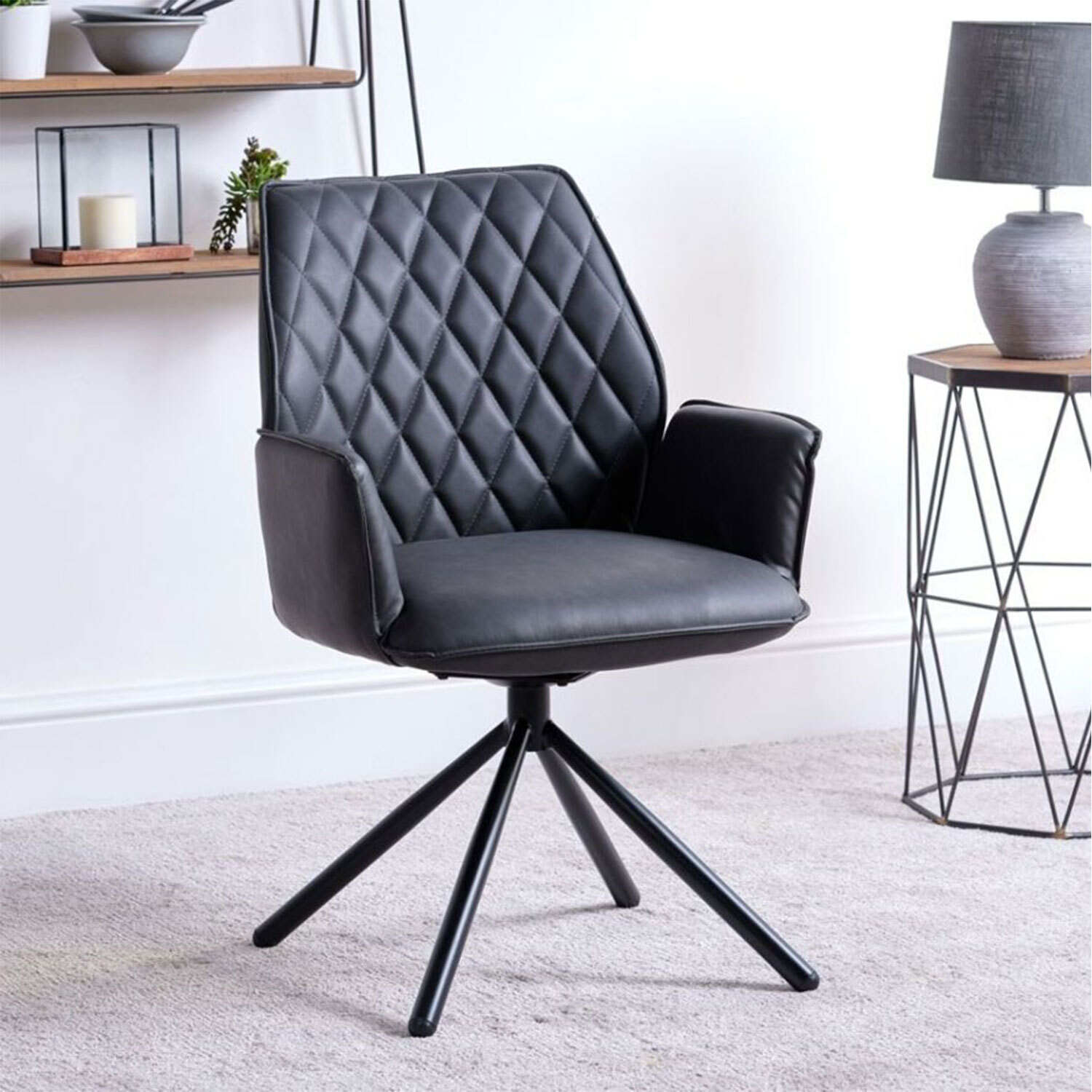 Woods Furniture - Twist Dining Chair - Grey thumbnail