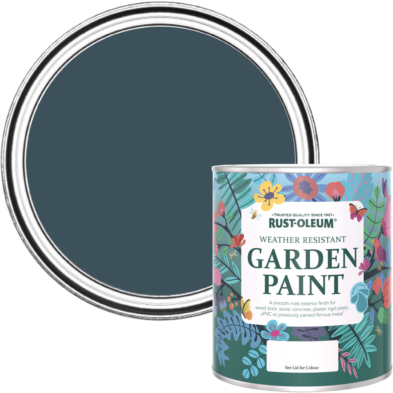 Rust-Oleum Garden Paint Evening Blue 750Ml