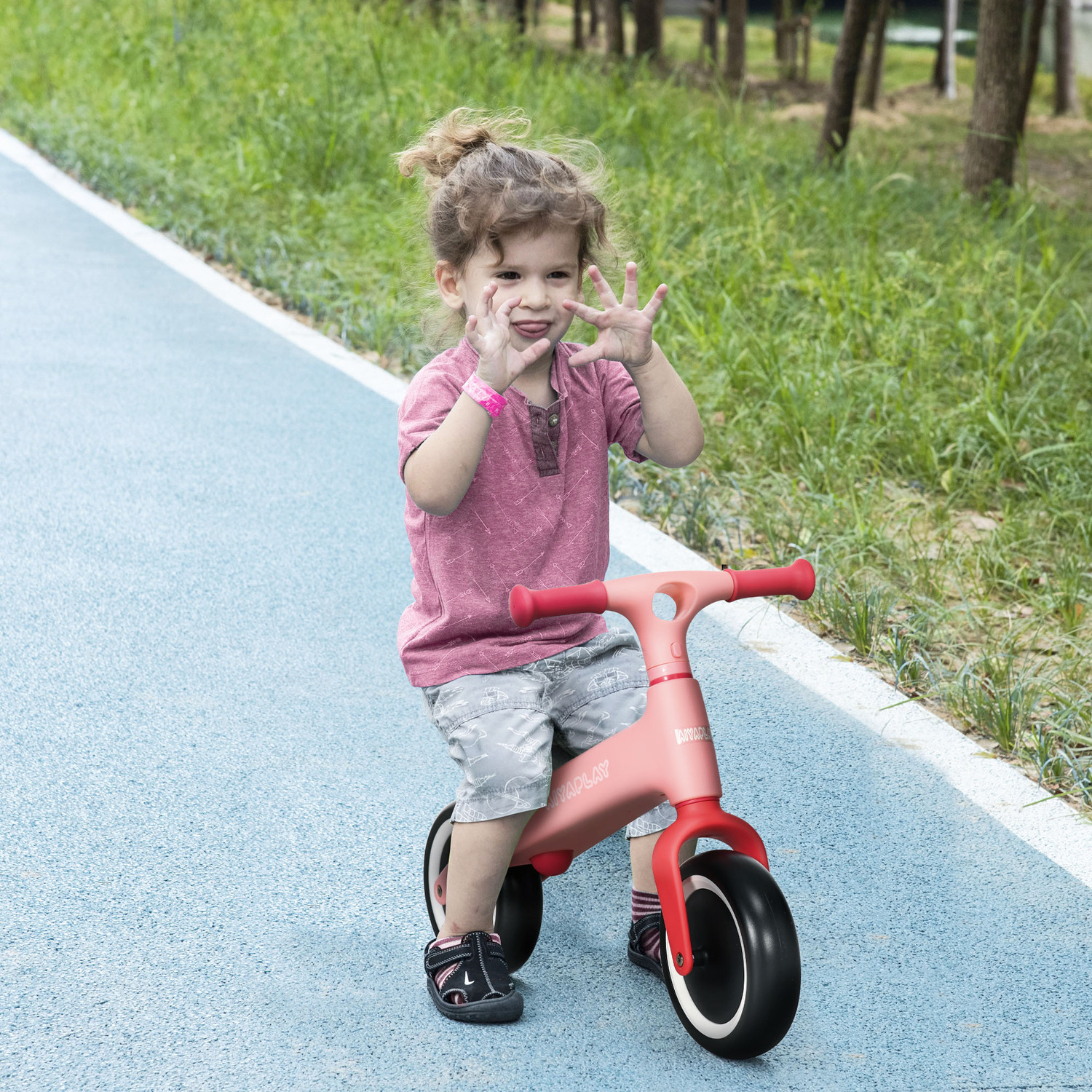 Aiyaplay Baby Balance Bike - Pink