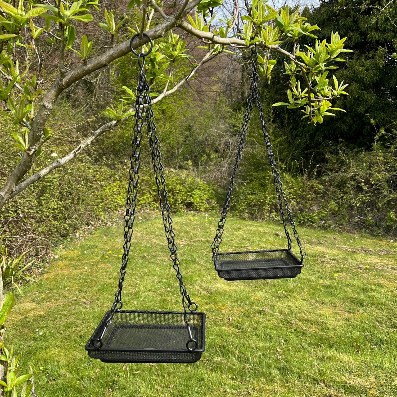 Image of Hanging Metal Bird Seed and Nut&hellip;