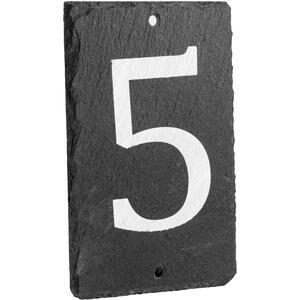 Number 5 Slate House Sign
