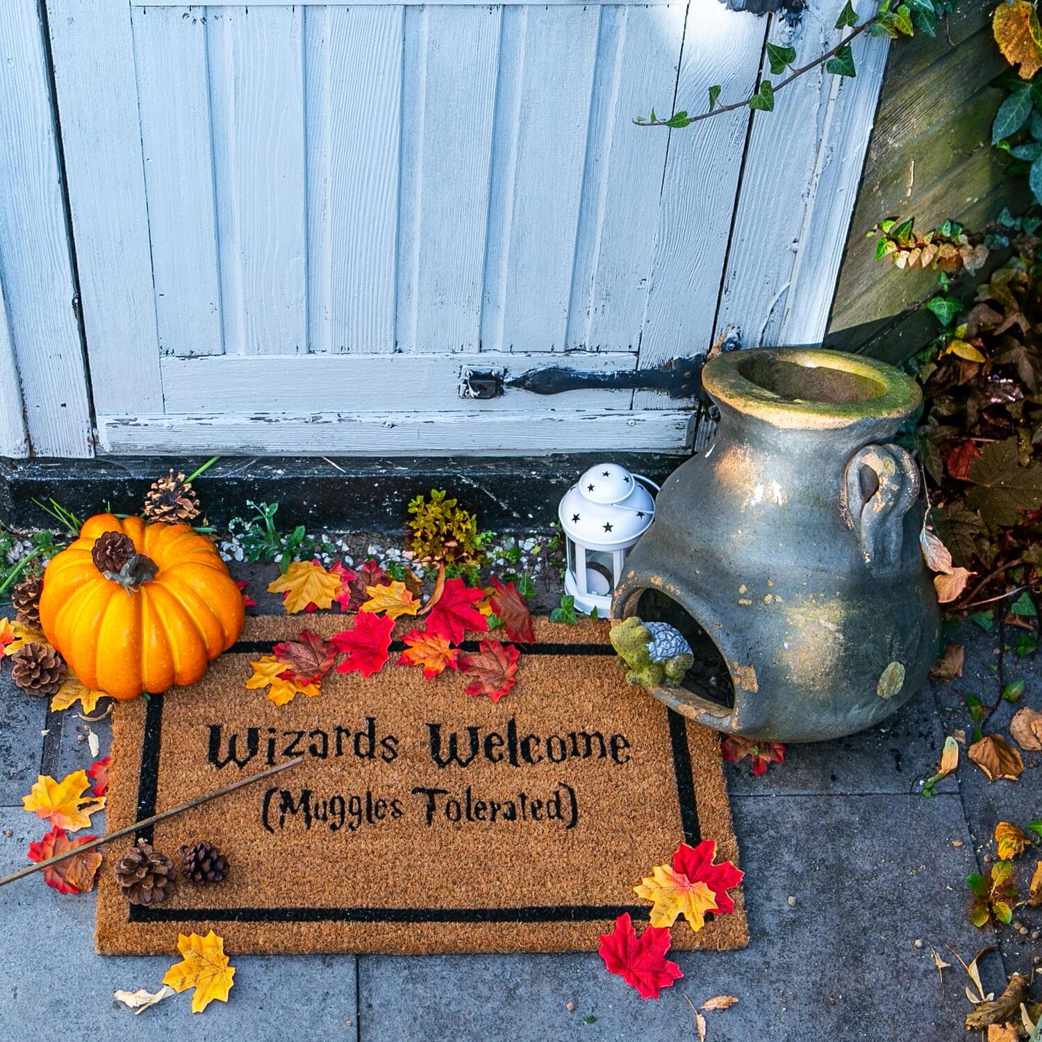 Halloween Coir Door Mat - Wizards Welcome - Brown / 1