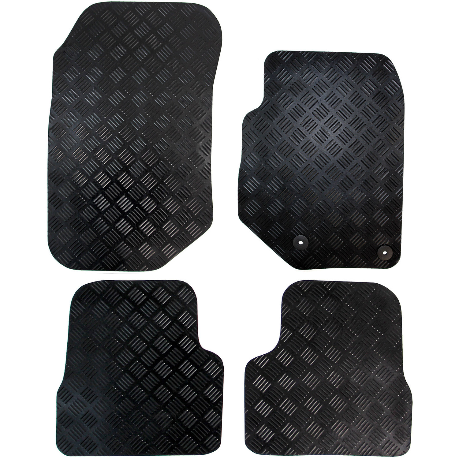 Actiasmat Vauxhall Peugeot Citroen Tailored Rubber Car Mats 2020 Onwards 4Pc - Black