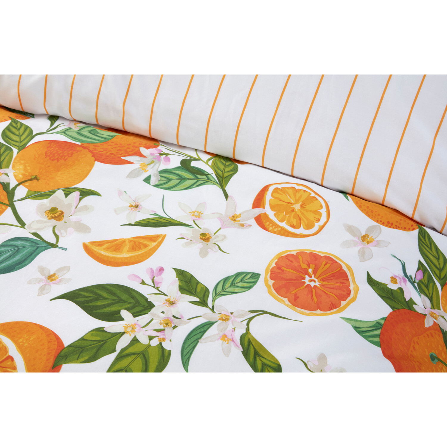 Seville Print Duvet Set - Orange Double