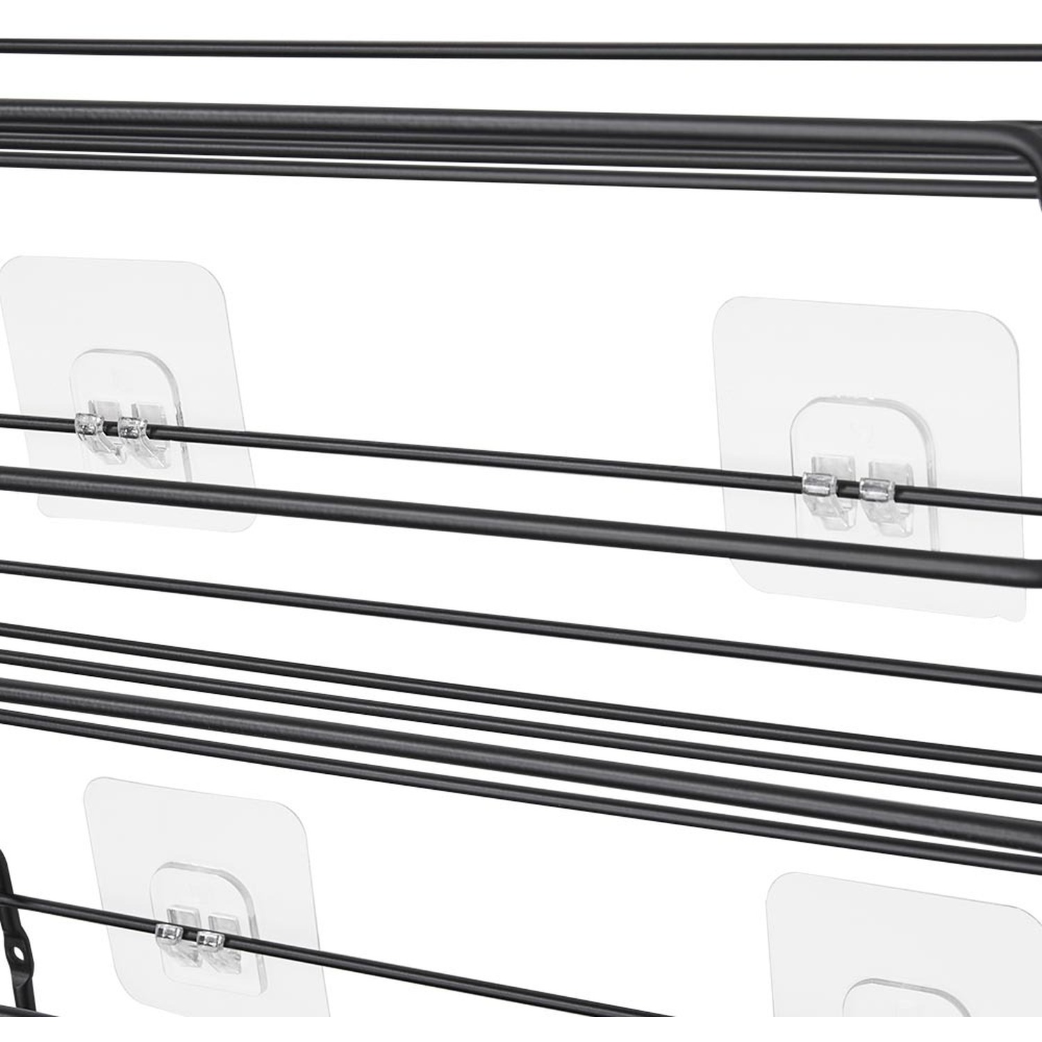 Wall Mount Metal Wire Spice Rack Set of 4