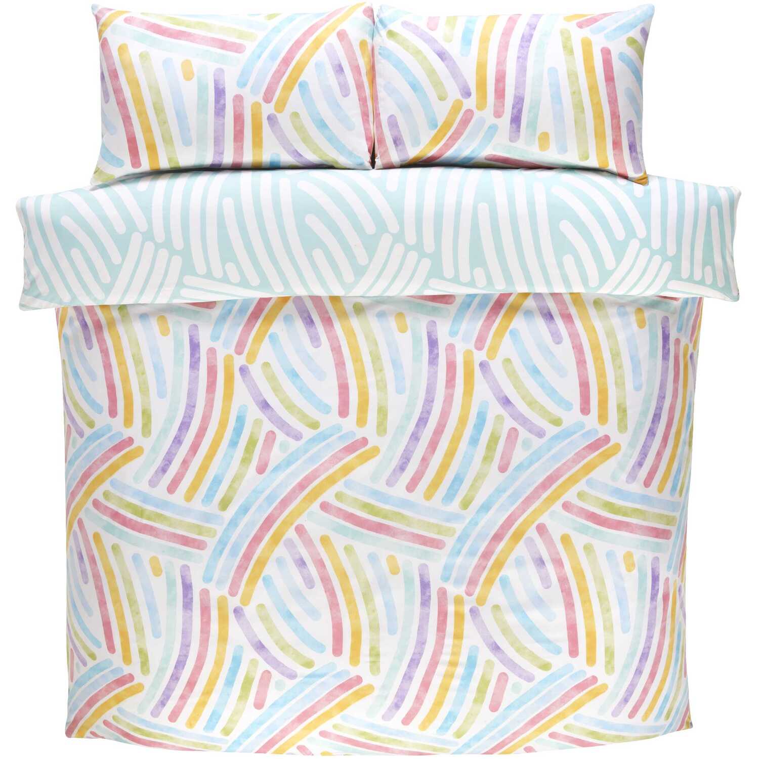 Art Microfibre Duvet Set - Multi King