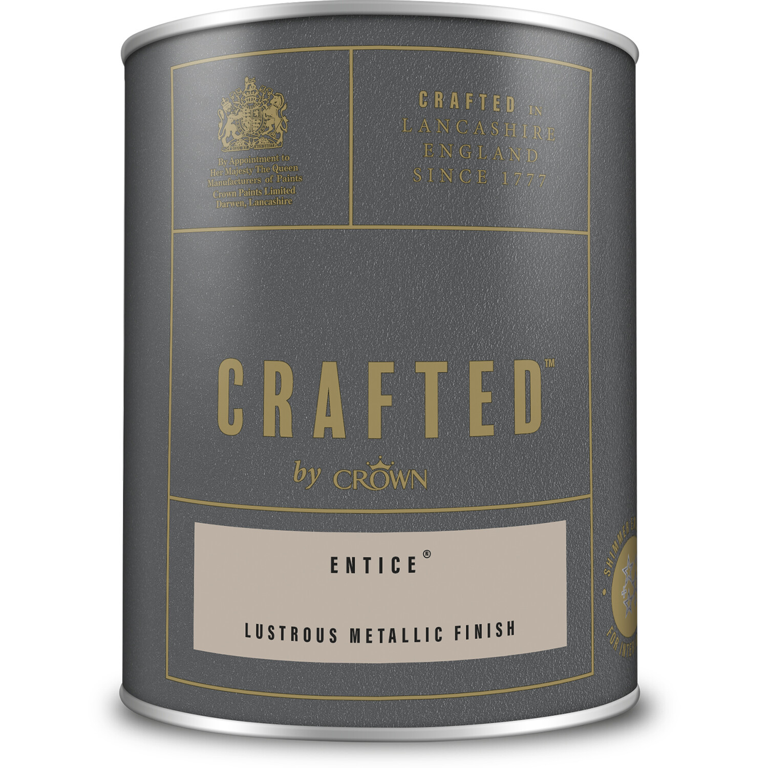 Crown Paints Crown Crafted Lustrous Metallic Paint - Entice