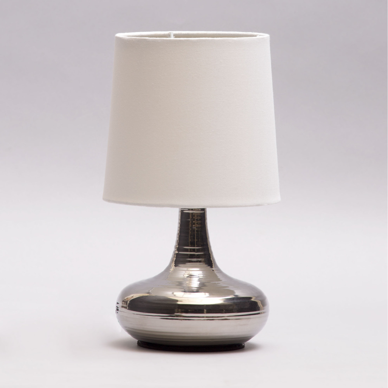 Mini Scratched Table Lamp - Polished Chrome