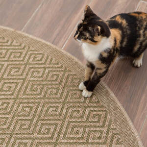 Green Nature Collection Circle Geometric Outdoor Rug shot 5097126