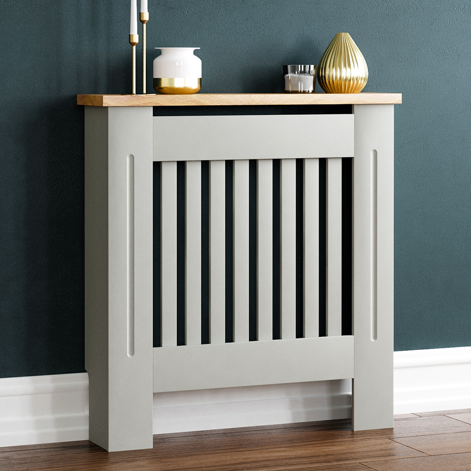 Arlington Radiator Cover - Olive Grey / 78cm