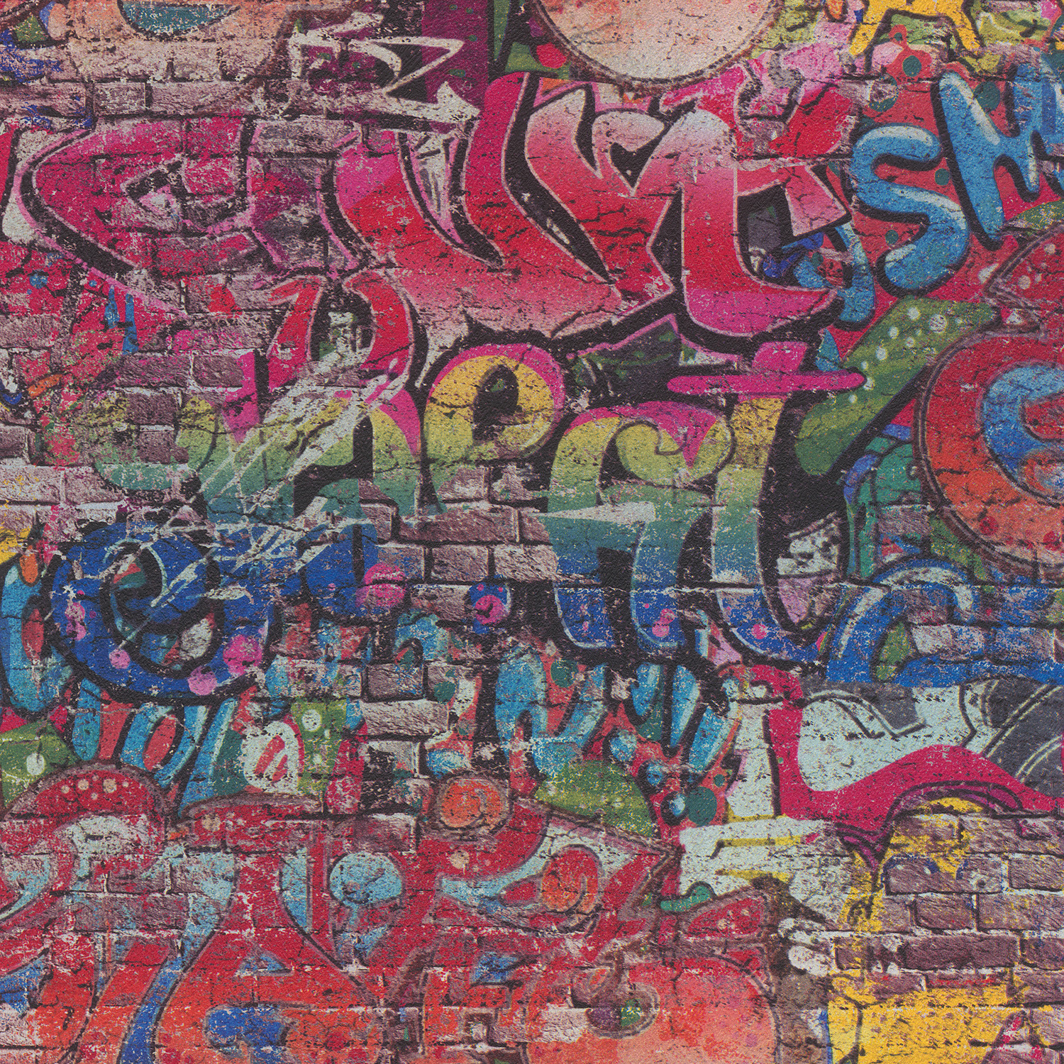 Rustic Graffiti Rustic Brick Graffiti