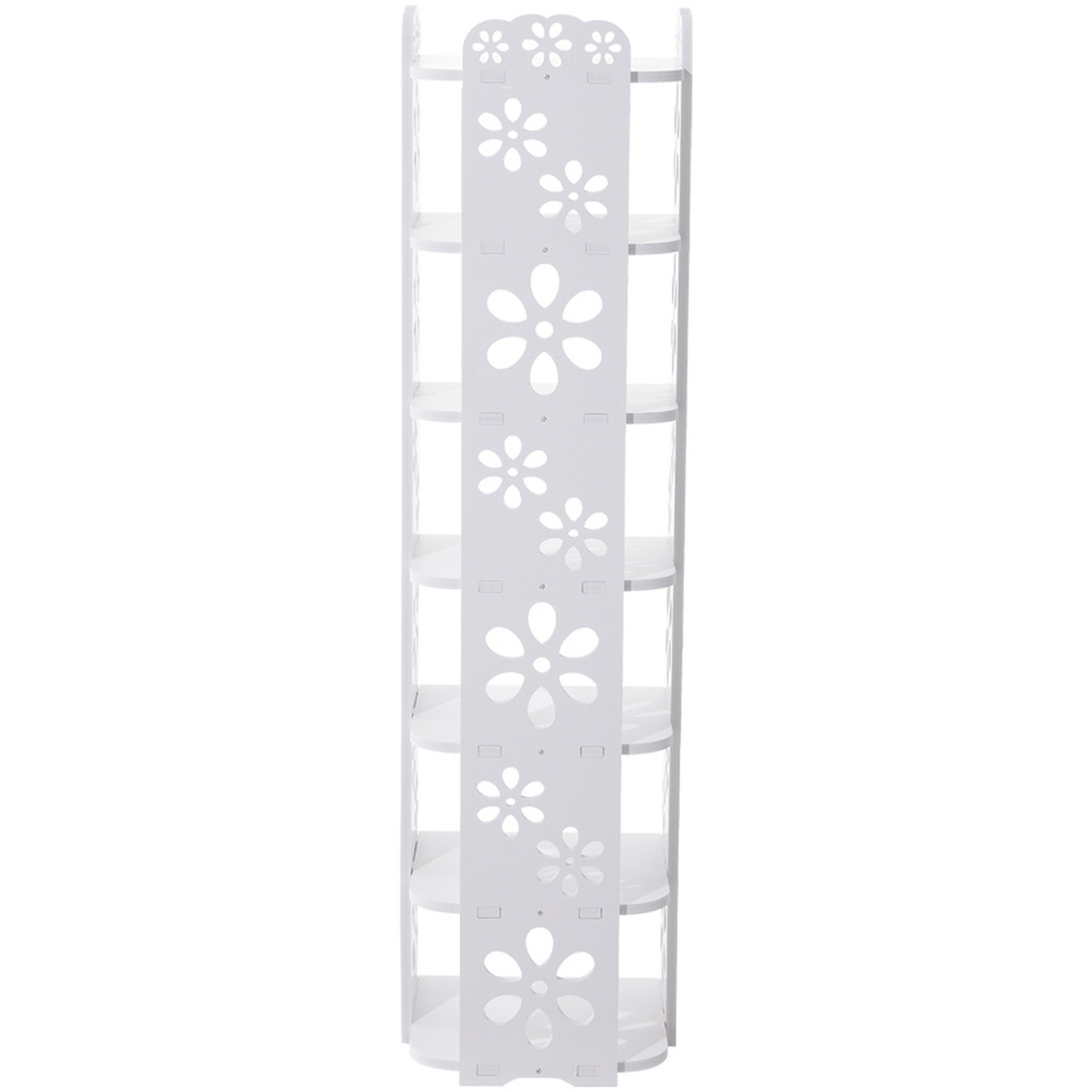 Shoe Stack Rack Flower Open shoes rack with plum blossom pattern