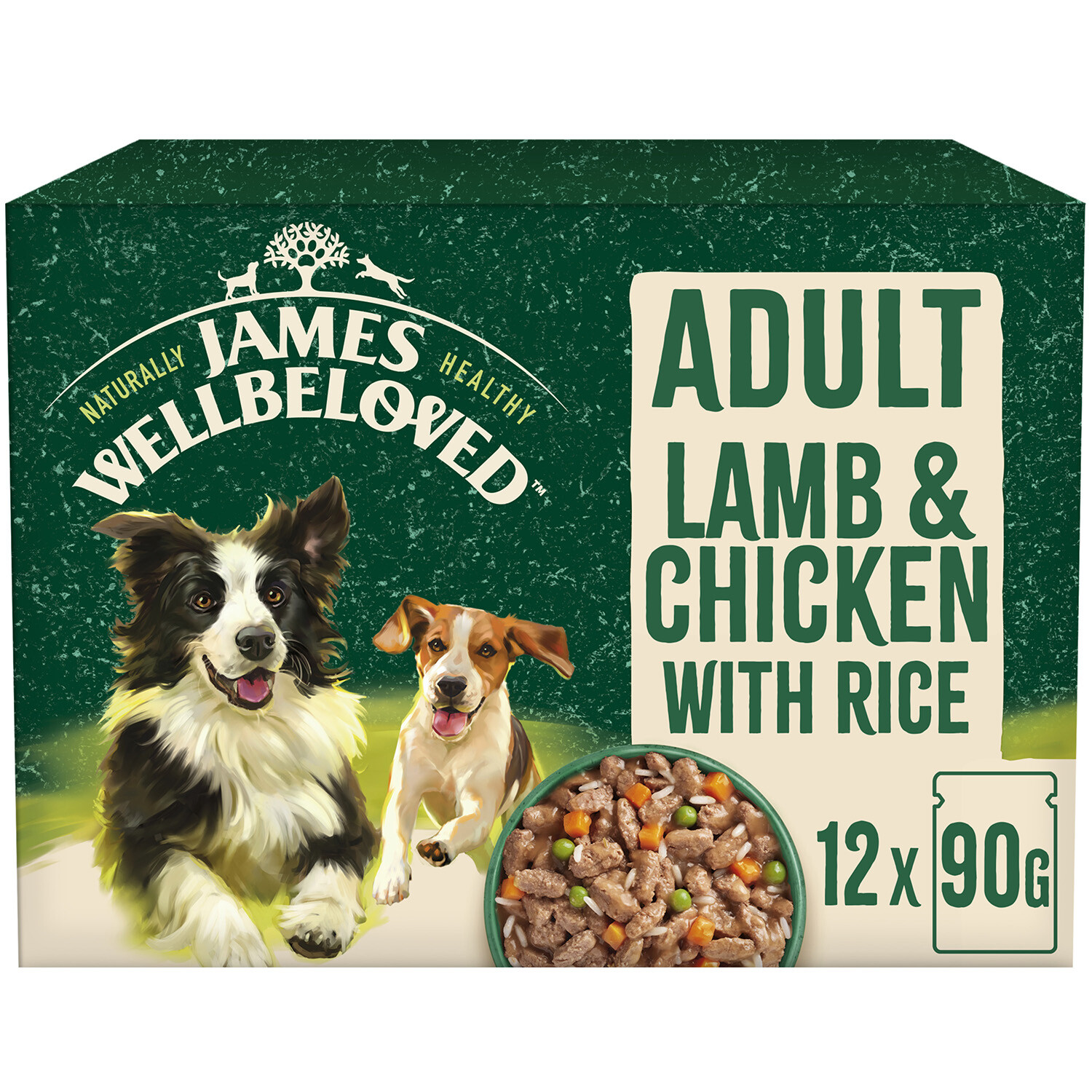 James Wellbeloved Adult Wet Dog Food In Gravy - Lamb And Chicken With Rice