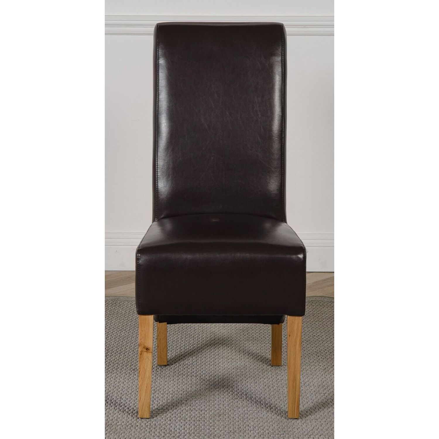 Montana Leather Dining Chairs - Brown