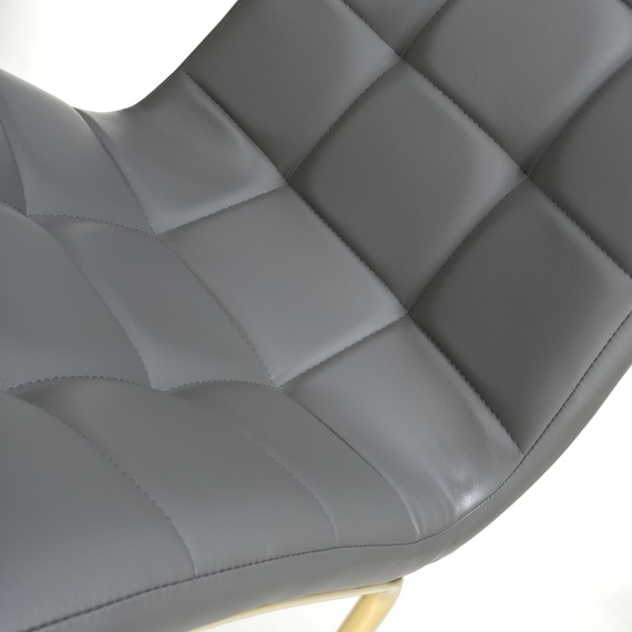 Pair of Jenner Leather Effect Grey Dining Chairs