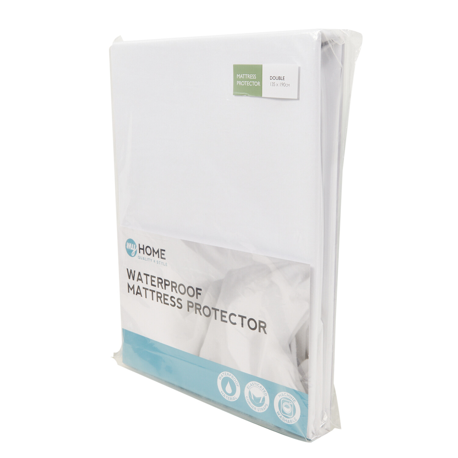 My Home Waterproof Mattress Protector - White Double