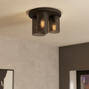 EGLO Colomera Glass Flush Mount Ceiling Light