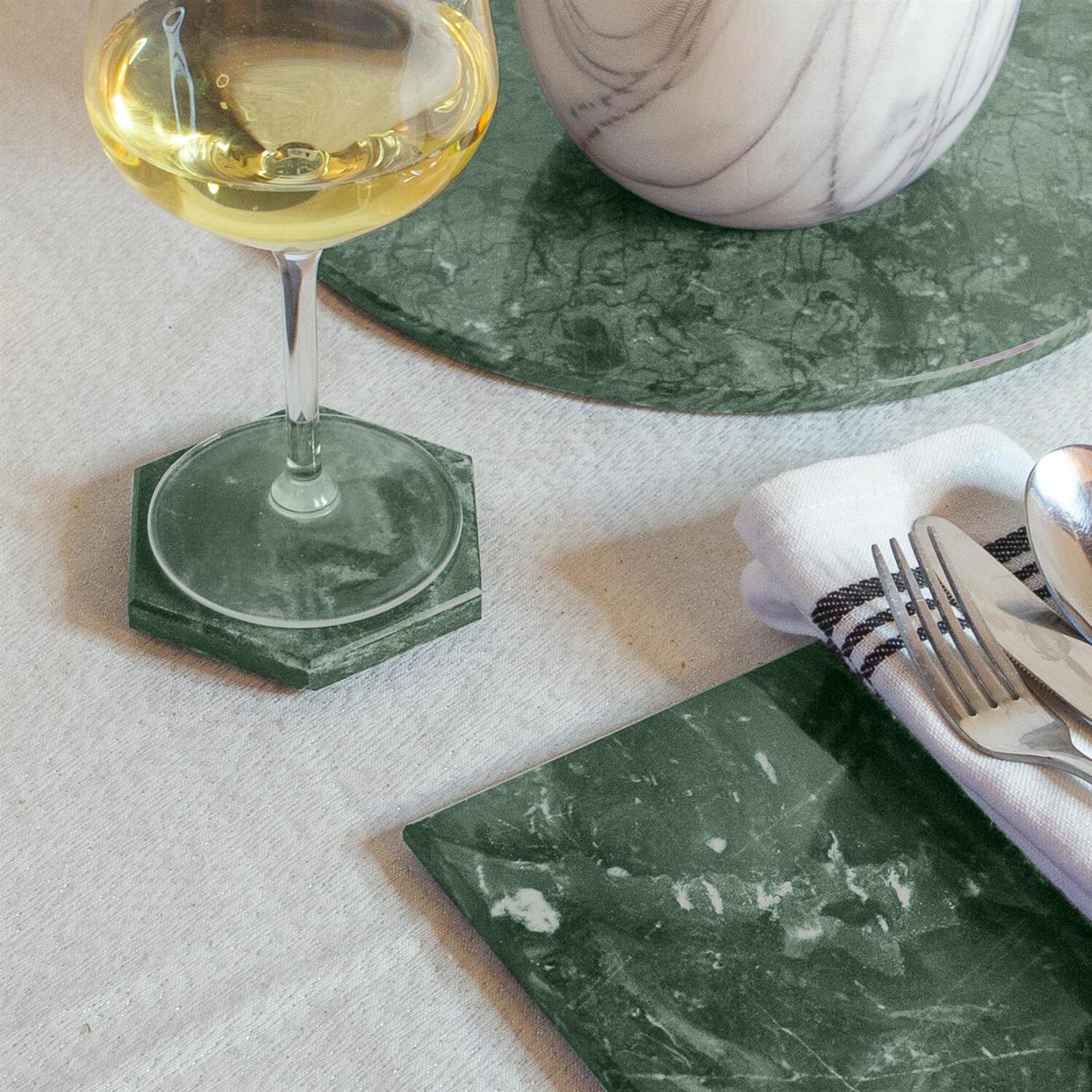Image of 6x Rectangle Marble Placemats - 30cm&hellip;