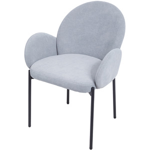 Set of 2 Upholstered Dining Chairs with Armrests
