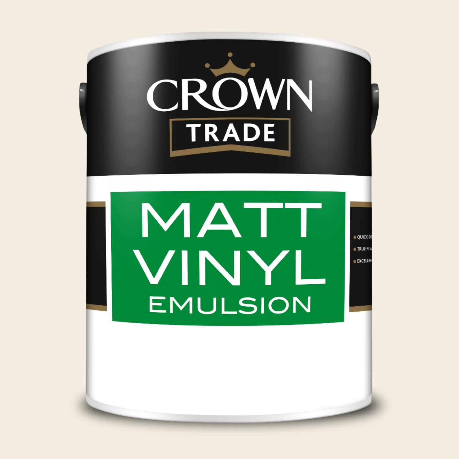 Crown Trade Vinyl Matt Mixed Colour - Cream White  / 5l