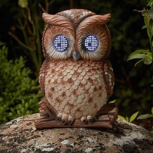 Solar Owl Garden Ornament