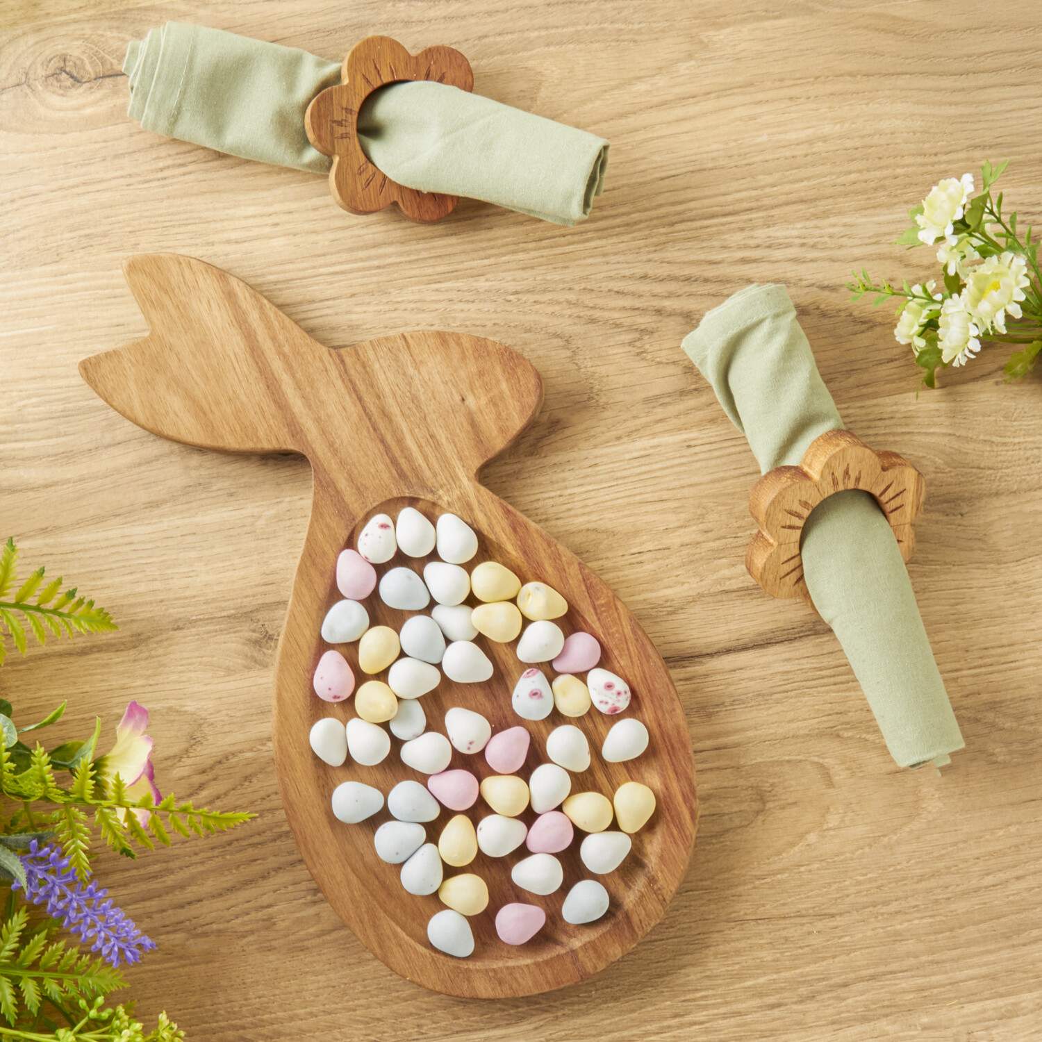 Image of Acacia Bunny Serving Board - Brown